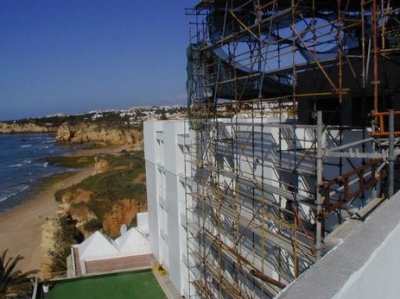 Vista inicial da construção